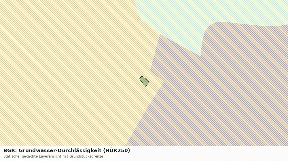 Statische Kartenansicht: BGR: Grundwasser-Durchlässigkeit (HÜK250)