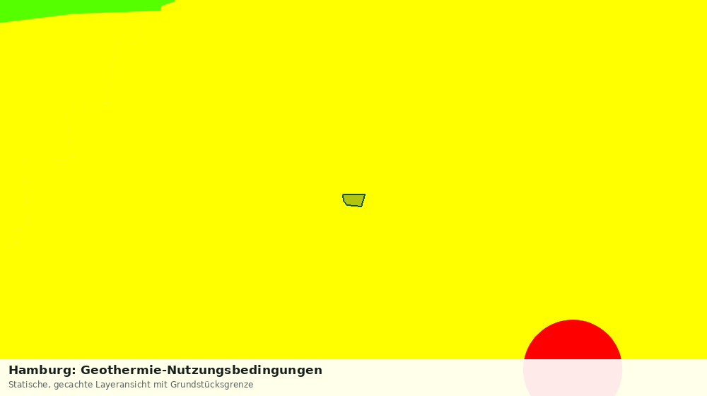 Statische Kartenansicht: Hamburg: Geothermie-Nutzungsbedingungen