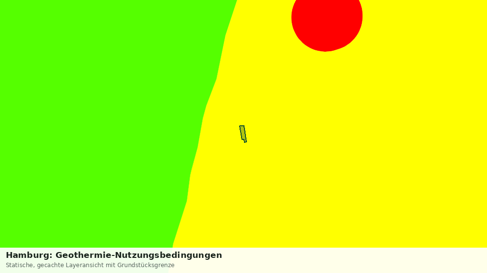Statische Kartenansicht: Hamburg: Geothermie-Nutzungsbedingungen