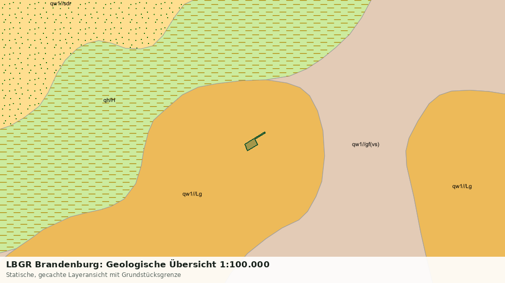 Statische Kartenansicht: LBGR Brandenburg: Geologische Übersicht 1:100.000