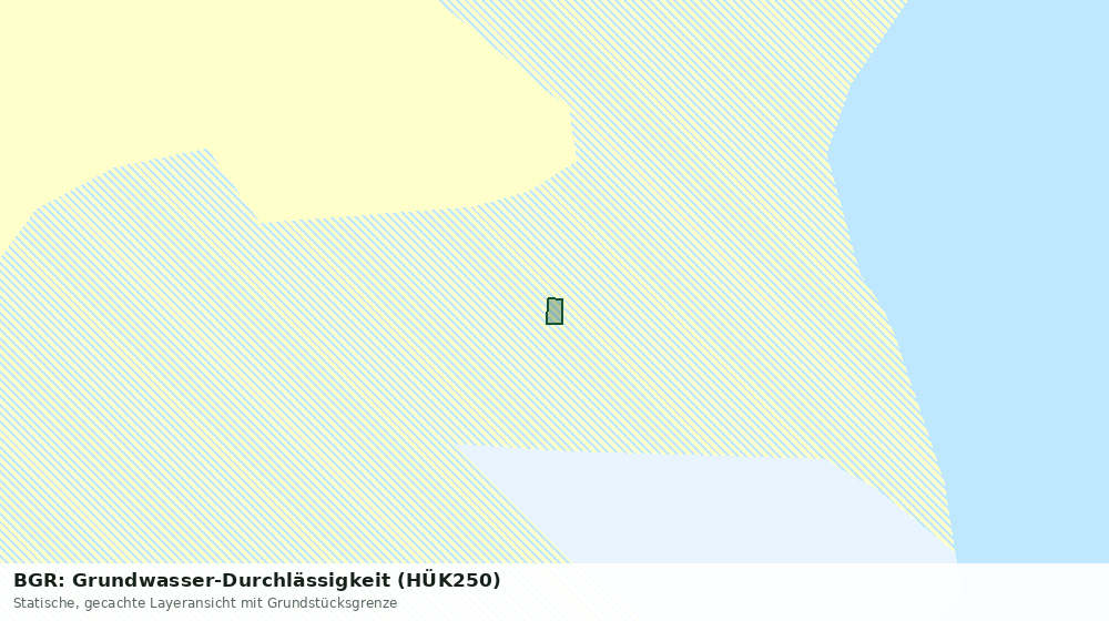 Statische Kartenansicht: BGR: Grundwasser-Durchlässigkeit (HÜK250)