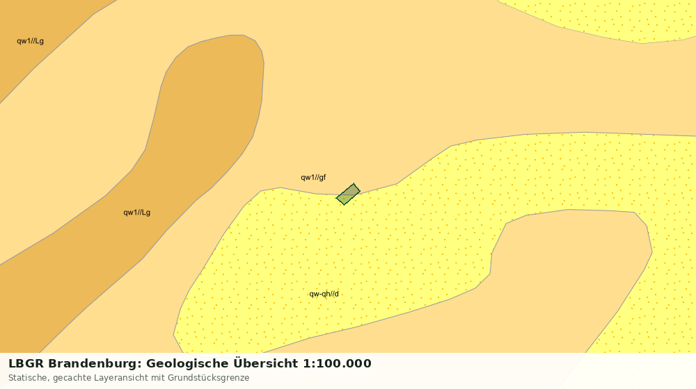Statische Kartenansicht: LBGR Brandenburg: Geologische Übersicht 1:100.000