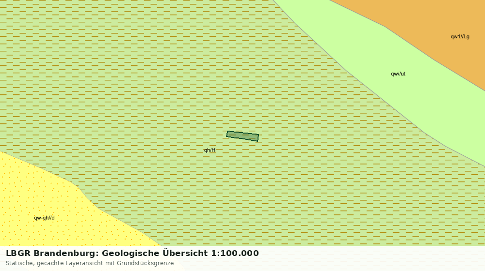 Statische Kartenansicht: LBGR Brandenburg: Geologische Übersicht 1:100.000