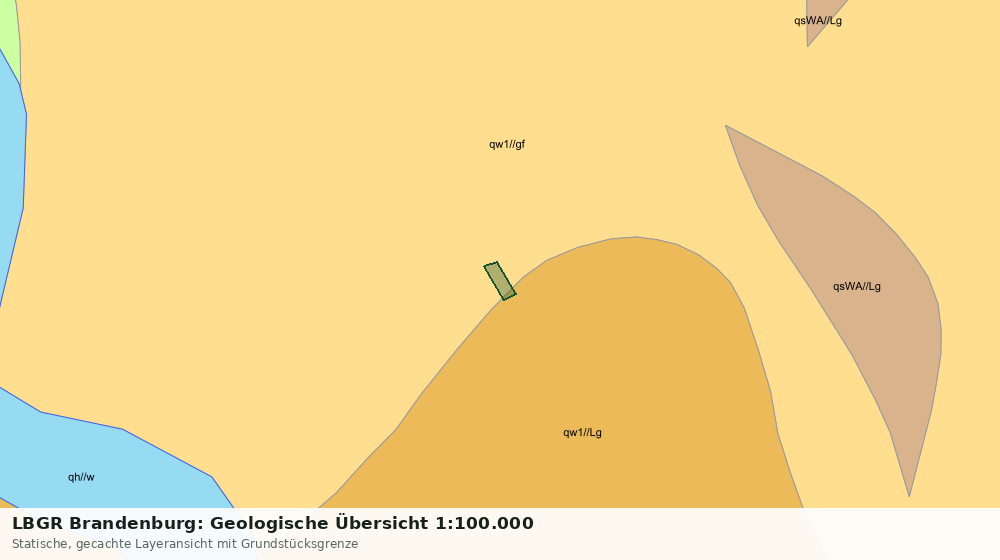 Statische Kartenansicht: LBGR Brandenburg: Geologische Übersicht 1:100.000