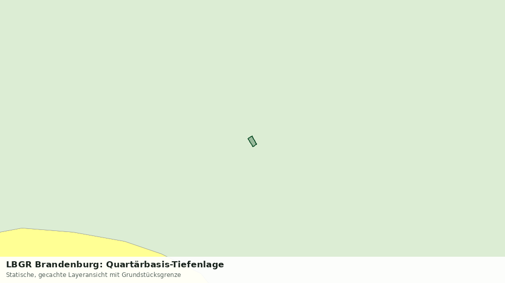 Statische Kartenansicht: LBGR Brandenburg: Quartärbasis-Tiefenlage