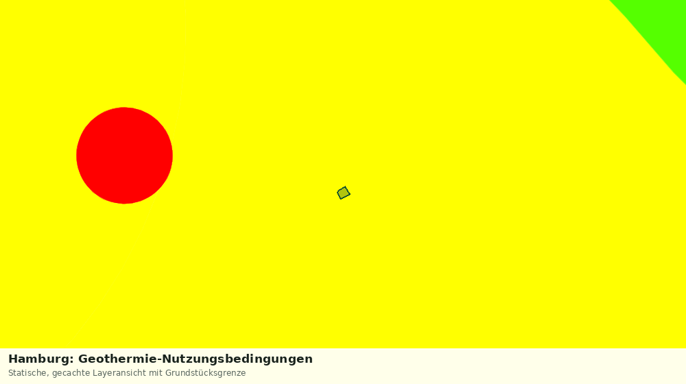 Statische Kartenansicht: Hamburg: Geothermie-Nutzungsbedingungen