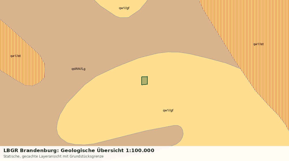 Statische Kartenansicht: LBGR Brandenburg: Geologische Übersicht 1:100.000