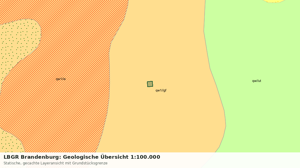 Statische Kartenansicht: LBGR Brandenburg: Geologische Übersicht 1:100.000
