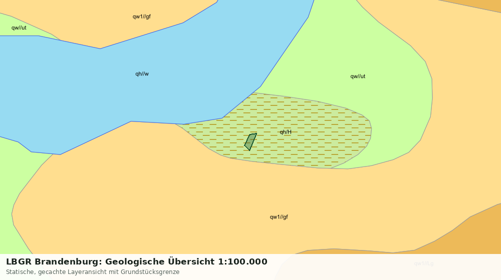 Statische Kartenansicht: LBGR Brandenburg: Geologische Übersicht 1:100.000