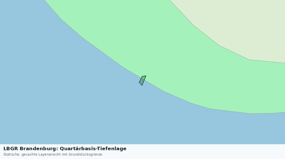 Statische Kartenansicht: LBGR Brandenburg: Quartärbasis-Tiefenlage
