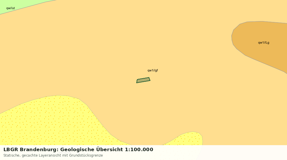 Statische Kartenansicht: LBGR Brandenburg: Geologische Übersicht 1:100.000