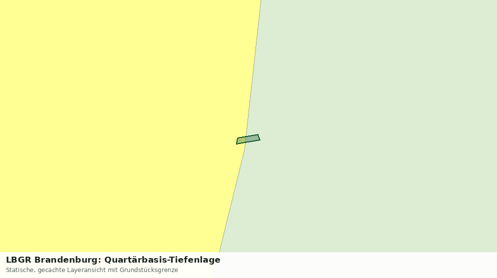Statische Kartenansicht: LBGR Brandenburg: Quartärbasis-Tiefenlage