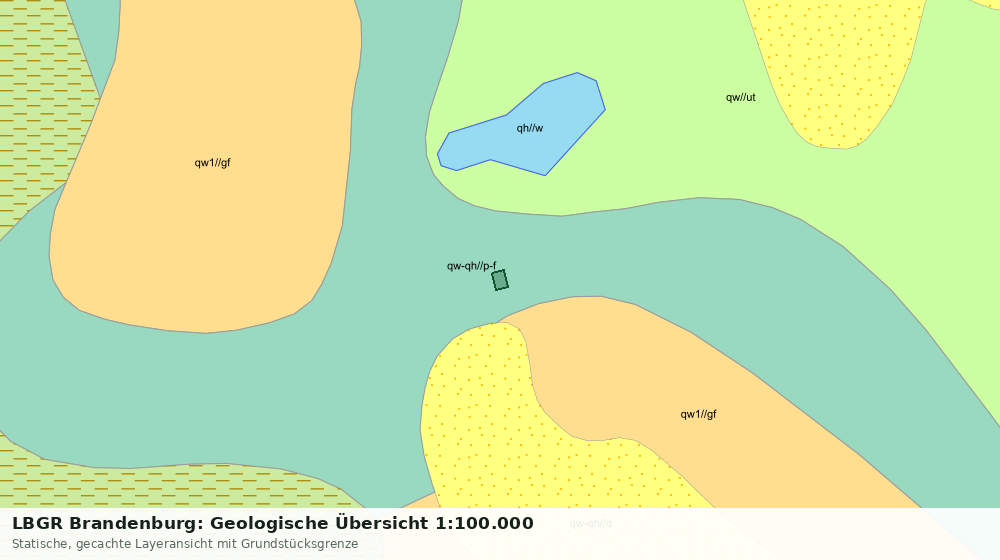 Statische Kartenansicht: LBGR Brandenburg: Geologische Übersicht 1:100.000