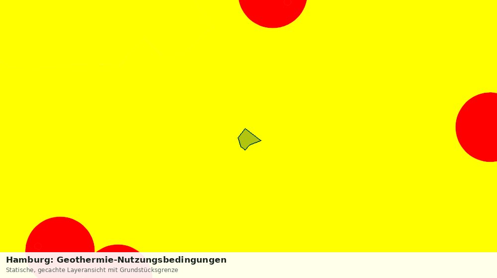 Statische Kartenansicht: Hamburg: Geothermie-Nutzungsbedingungen