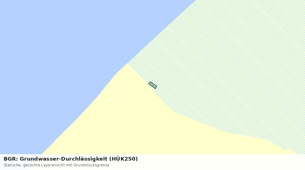 Statische Kartenansicht: BGR: Grundwasser-Durchlässigkeit (HÜK250)