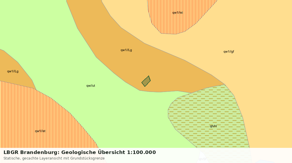 Statische Kartenansicht: LBGR Brandenburg: Geologische Übersicht 1:100.000