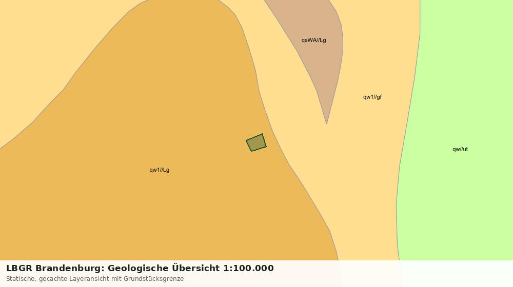 Statische Kartenansicht: LBGR Brandenburg: Geologische Übersicht 1:100.000