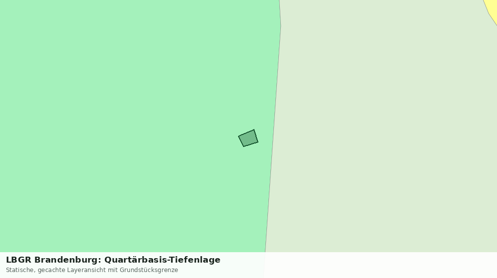 Statische Kartenansicht: LBGR Brandenburg: Quartärbasis-Tiefenlage