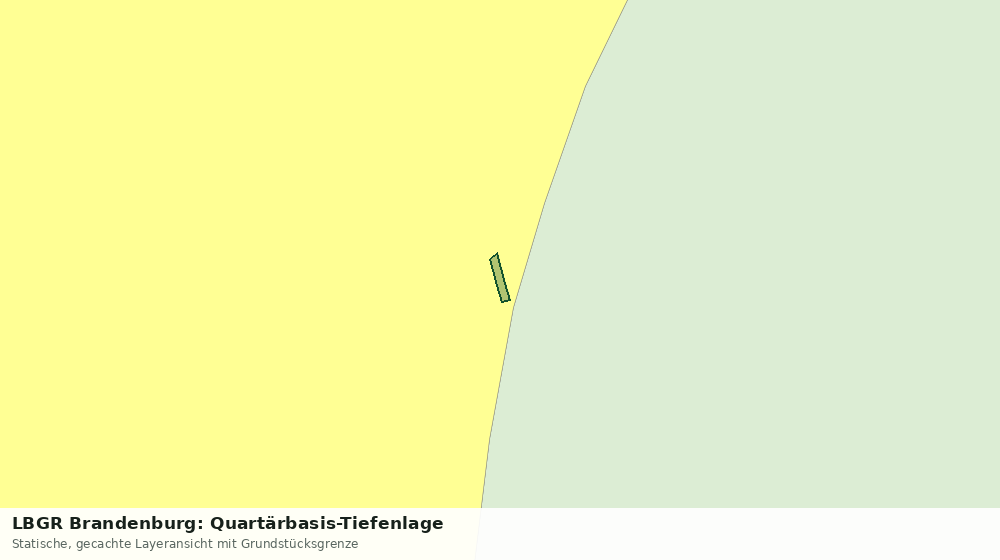 Statische Kartenansicht: LBGR Brandenburg: Quartärbasis-Tiefenlage