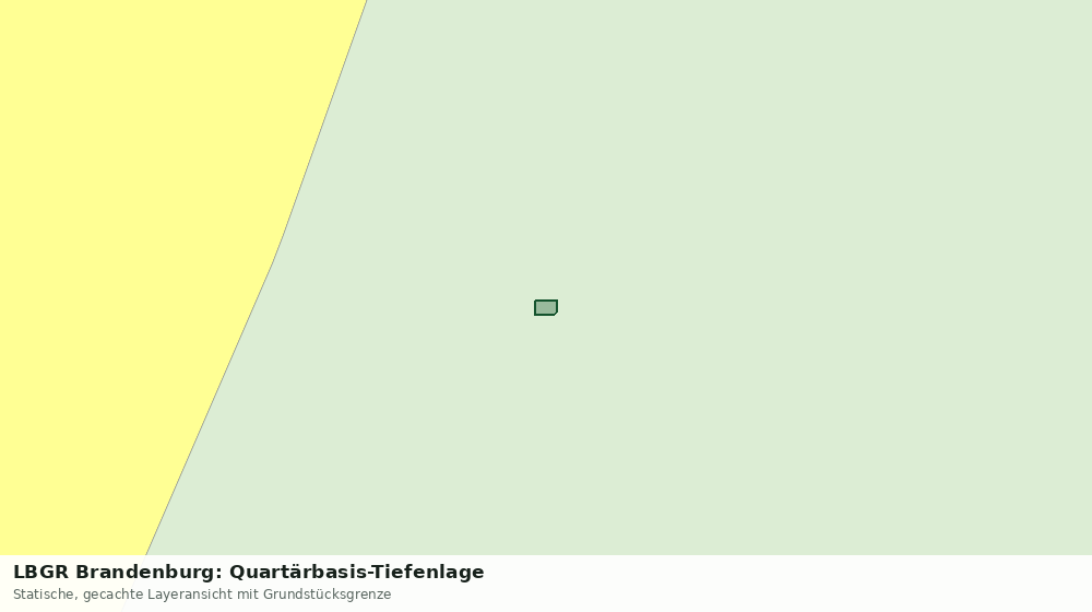 Statische Kartenansicht: LBGR Brandenburg: Quartärbasis-Tiefenlage