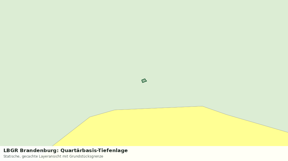 Statische Kartenansicht: LBGR Brandenburg: Quartärbasis-Tiefenlage