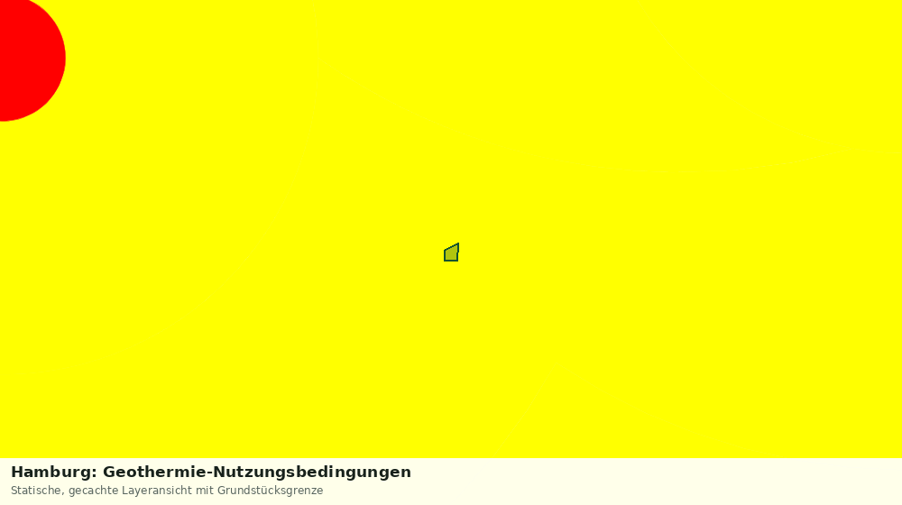 Statische Kartenansicht: Hamburg: Geothermie-Nutzungsbedingungen