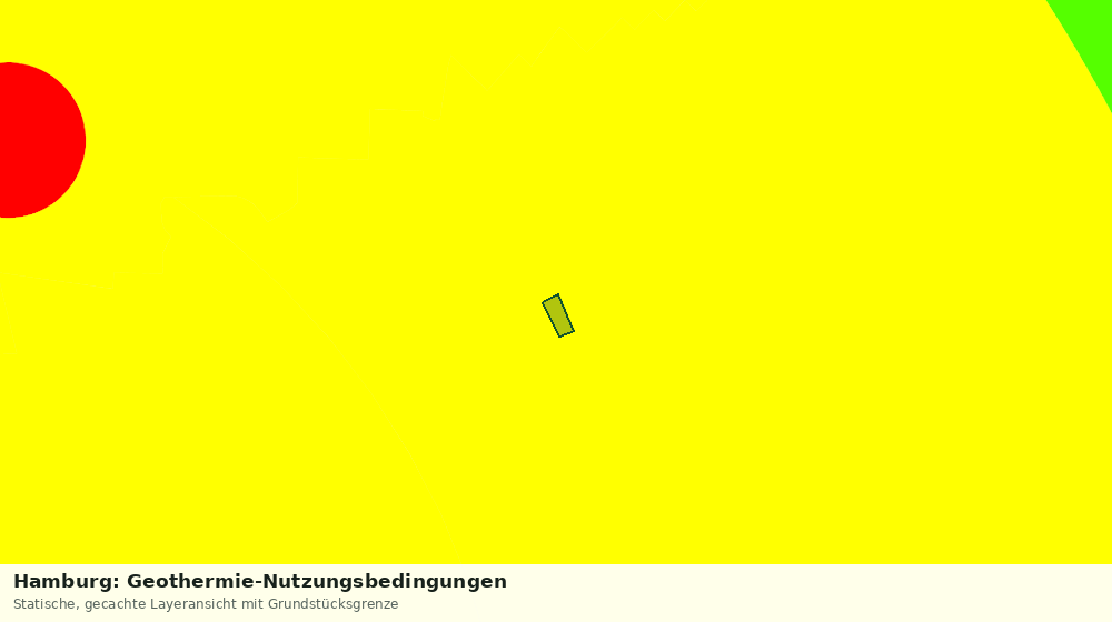 Statische Kartenansicht: Hamburg: Geothermie-Nutzungsbedingungen