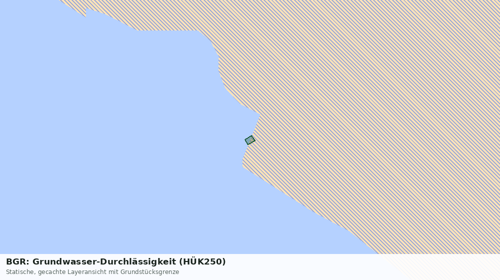 Statische Kartenansicht: BGR: Grundwasser-Durchlässigkeit (HÜK250)