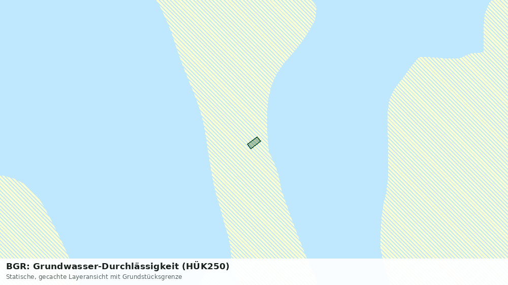 Statische Kartenansicht: BGR: Grundwasser-Durchlässigkeit (HÜK250)
