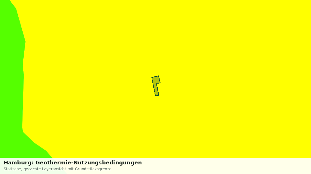 Statische Kartenansicht: Hamburg: Geothermie-Nutzungsbedingungen