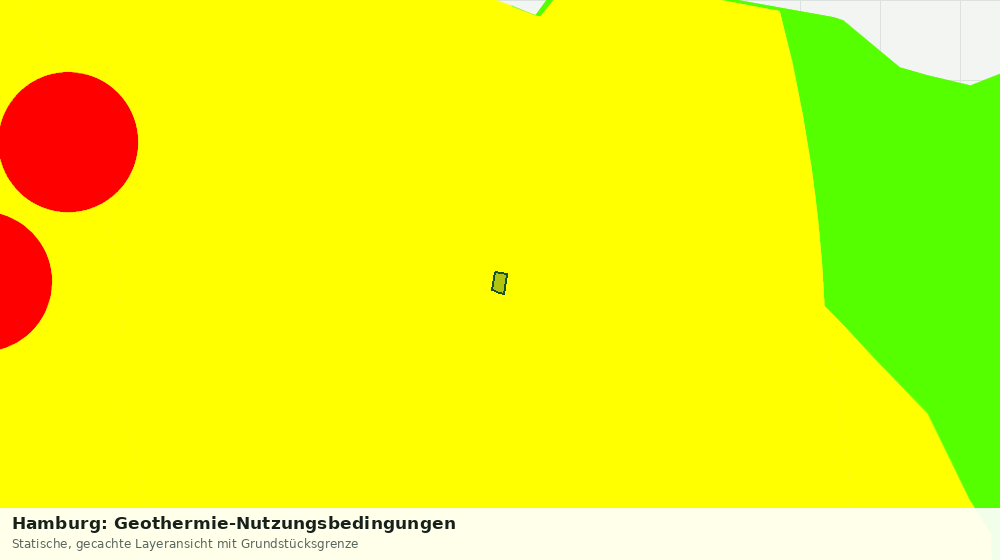 Statische Kartenansicht: Hamburg: Geothermie-Nutzungsbedingungen