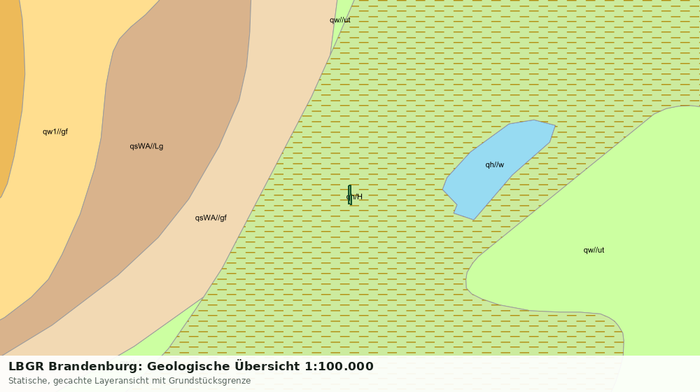 Statische Kartenansicht: LBGR Brandenburg: Geologische Übersicht 1:100.000