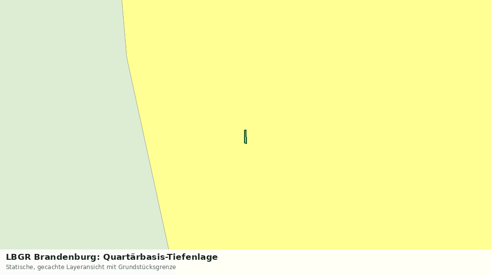 Statische Kartenansicht: LBGR Brandenburg: Quartärbasis-Tiefenlage
