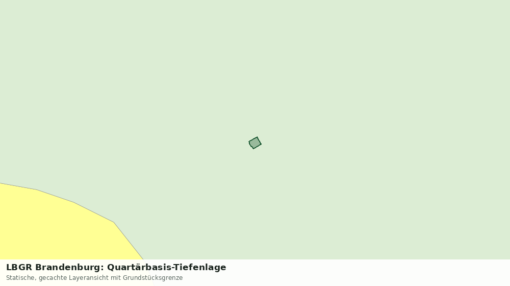 Statische Kartenansicht: LBGR Brandenburg: Quartärbasis-Tiefenlage