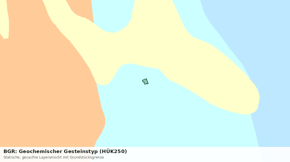 Statische Kartenansicht: BGR: Geochemischer Gesteinstyp (HÜK250)