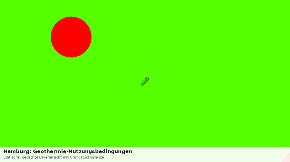 Statische Kartenansicht: Hamburg: Geothermie-Nutzungsbedingungen