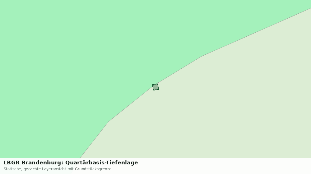 Statische Kartenansicht: LBGR Brandenburg: Quartärbasis-Tiefenlage