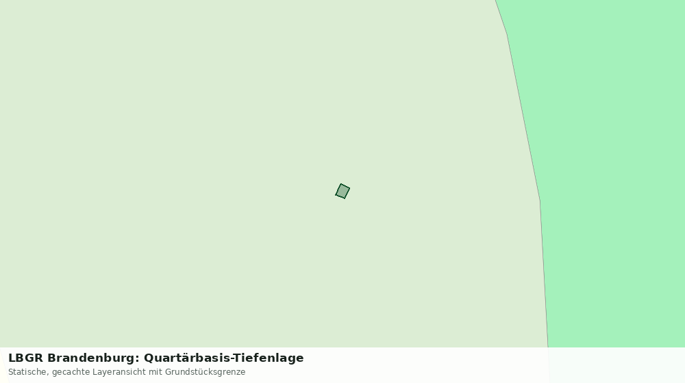 Statische Kartenansicht: LBGR Brandenburg: Quartärbasis-Tiefenlage