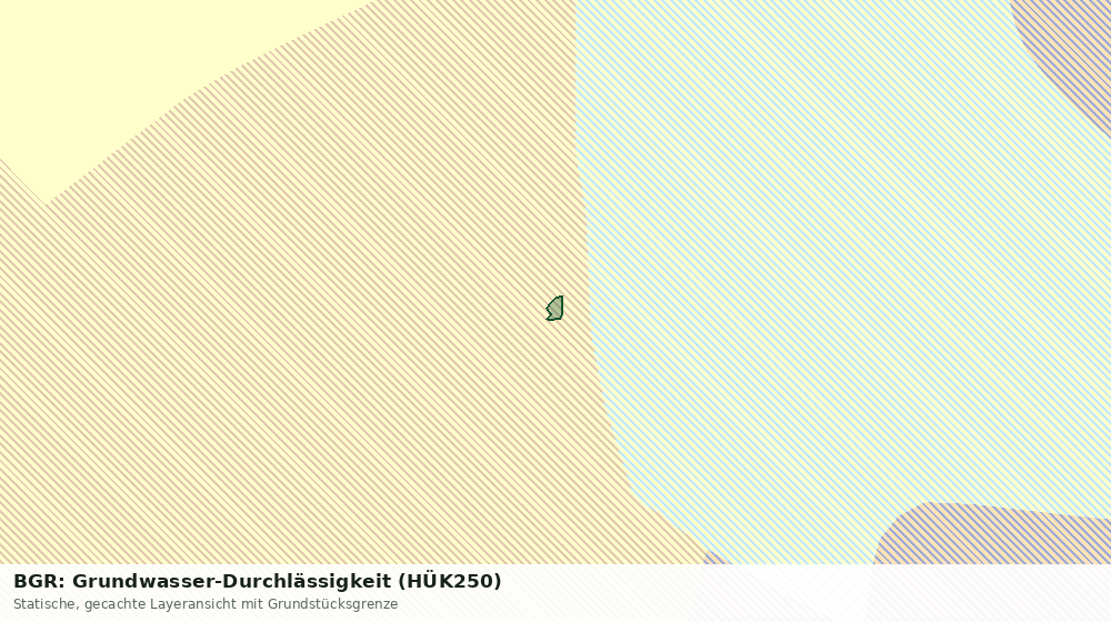 Statische Kartenansicht: BGR: Grundwasser-Durchlässigkeit (HÜK250)