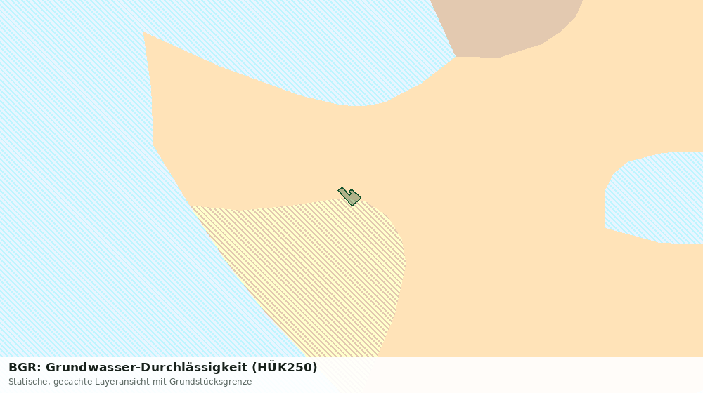 Statische Kartenansicht: BGR: Grundwasser-Durchlässigkeit (HÜK250)