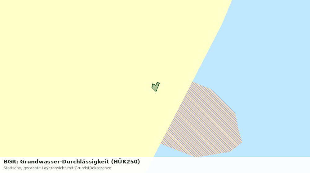 Statische Kartenansicht: BGR: Grundwasser-Durchlässigkeit (HÜK250)