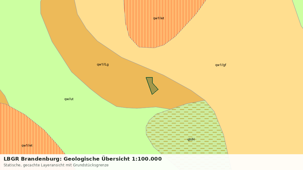 Statische Kartenansicht: LBGR Brandenburg: Geologische Übersicht 1:100.000