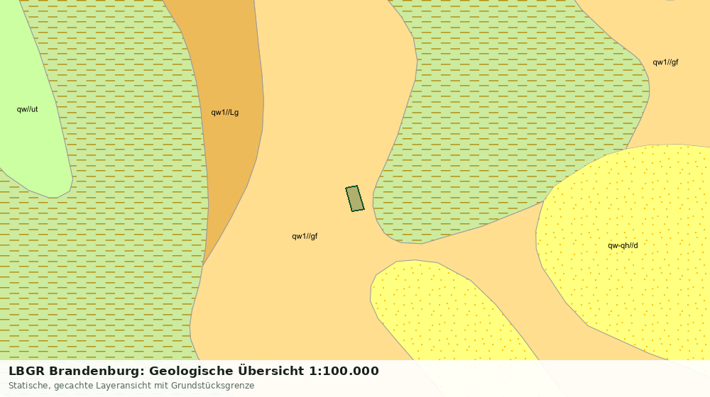 Statische Kartenansicht: LBGR Brandenburg: Geologische Übersicht 1:100.000