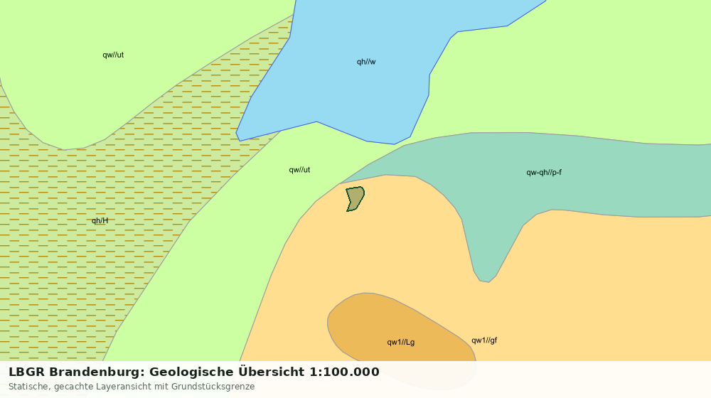 Statische Kartenansicht: LBGR Brandenburg: Geologische Übersicht 1:100.000
