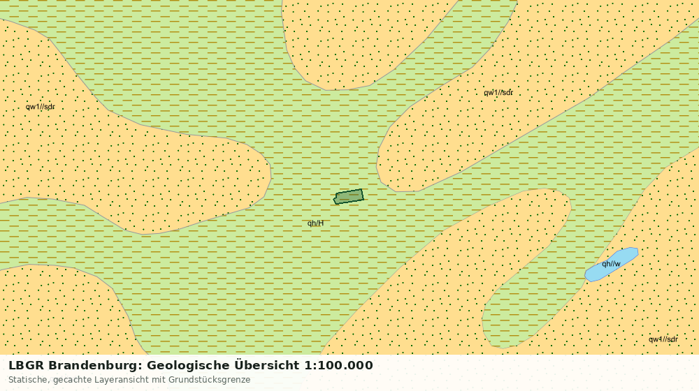 Statische Kartenansicht: LBGR Brandenburg: Geologische Übersicht 1:100.000
