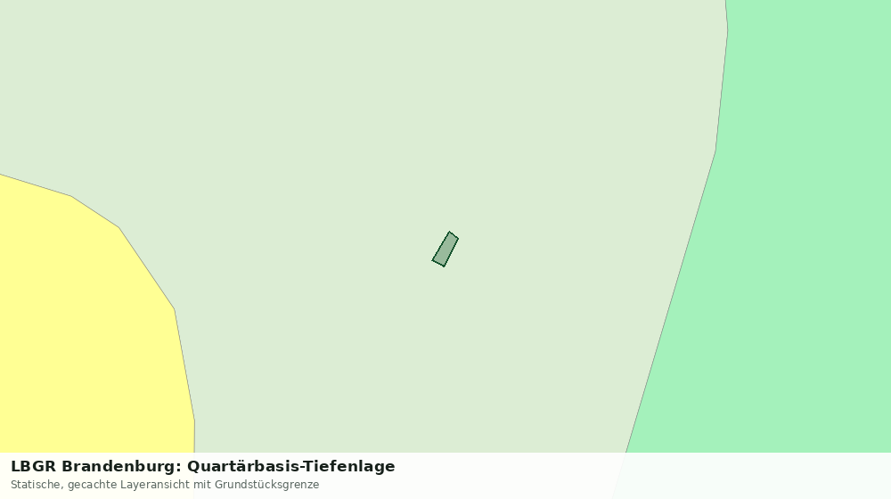 Statische Kartenansicht: LBGR Brandenburg: Quartärbasis-Tiefenlage