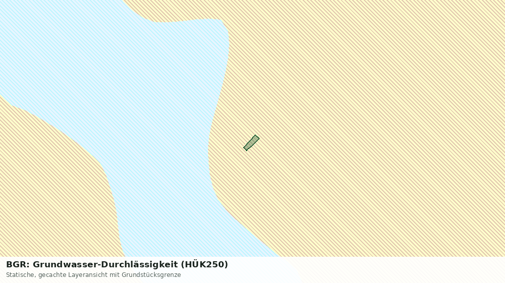 Statische Kartenansicht: BGR: Grundwasser-Durchlässigkeit (HÜK250)