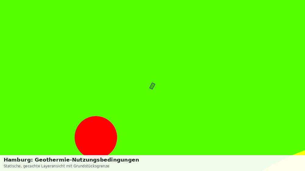 Statische Kartenansicht: Hamburg: Geothermie-Nutzungsbedingungen