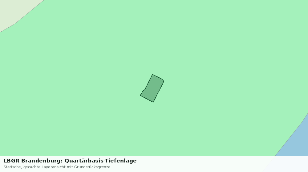 Statische Kartenansicht: LBGR Brandenburg: Quartärbasis-Tiefenlage