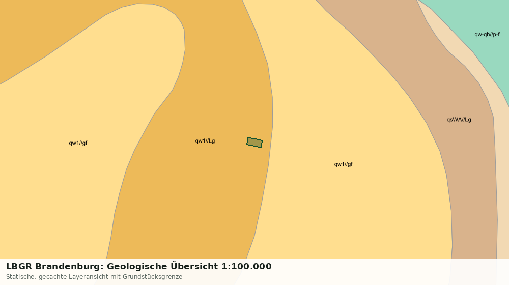 Statische Kartenansicht: LBGR Brandenburg: Geologische Übersicht 1:100.000